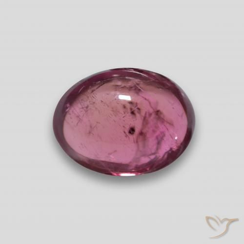 turmalina rubelita Rojo medio natural de 2.41 ct, Corte Óvalo, Translúcido