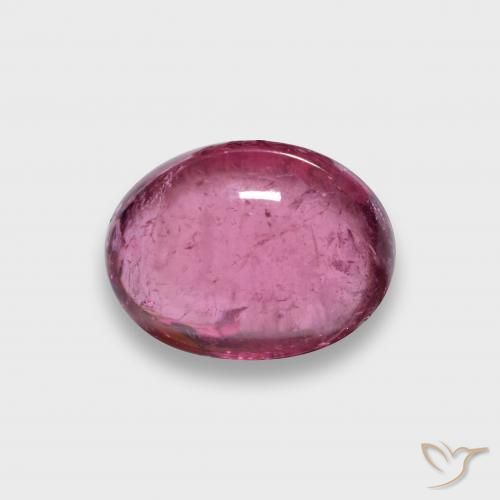 Turmalina rubelita rojo natural de 1,81 ct, corte óvalo, translúcido