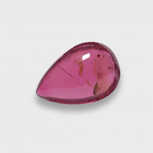 turmalina rubelita Rojo frambuesa natural de 0.96 ct, En forma de pera, Translúcido