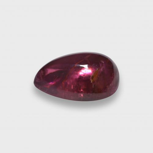 turmalina rubelita Rojo frambuesa natural de 0.96 ct, En forma de pera, Translúcido