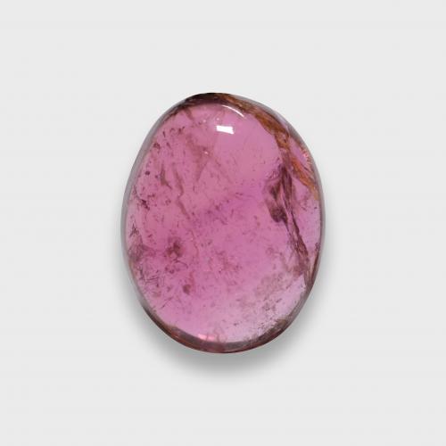 Turmalina rubelita rojo natural de 1,25 ct, corte óvalo, translúcido