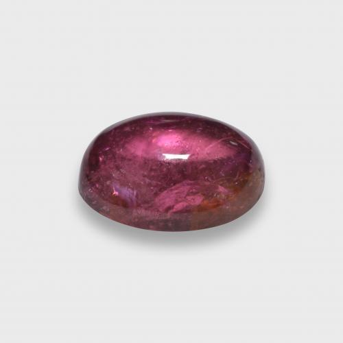 Turmalina rubelita rojo natural de 1,25 ct, corte óvalo, translúcido