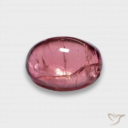 turmalina rubelita Rojo frambuesa natural de 3.23 ct, Ovalada, Translúcido