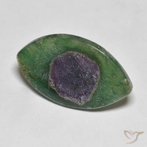 Rubí en fucsita Multicolor natural de 7.43 ct, Marquesa, Translúcido