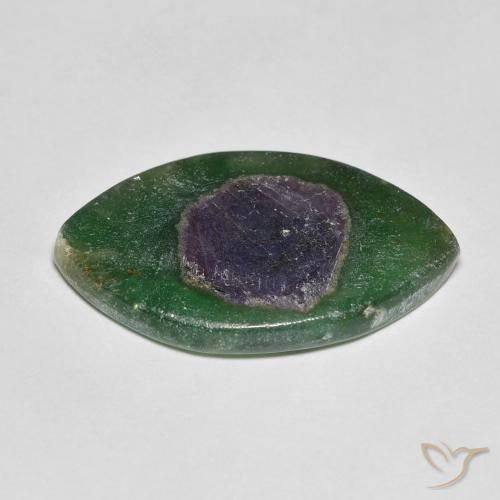 Rubí en fucsita Multicolor natural de 7.43 ct, Marquesa, Translúcido