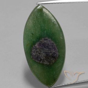 8.51ct Natural Multicolor Rubí en fucsita, Marquesa, Translúcido
