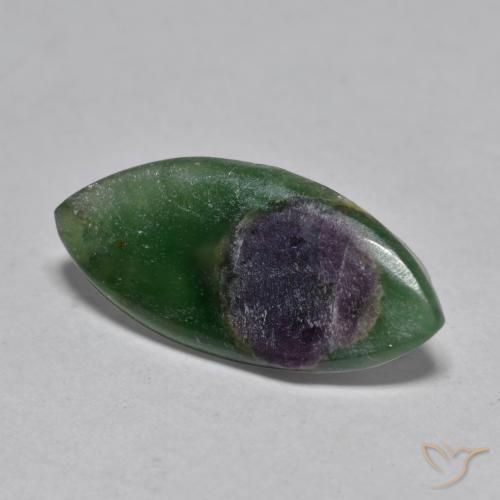 3.75ct Natural Multicolor Rubí en fucsita, Marquesa, Translúcido