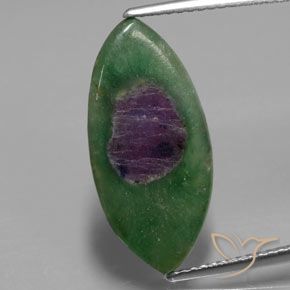 5.33ct Natural Multicolor Rubí en fucsita, Marquesa, Translúcido