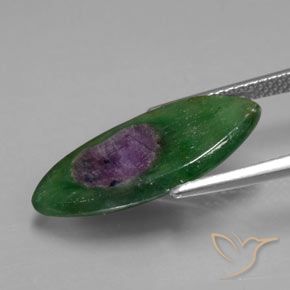 Rubí en fucsita Multicolor natural de 5.33 ct, Marquesa, Translúcido