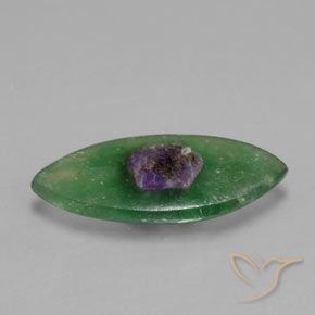 Rubí en fucsita Multicolor natural de 3.99 ct, Marquesa, Translúcido