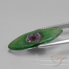 Rubí en fucsita Multicolor natural de 3.99 ct, Marquesa, Translúcido