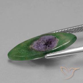 Rubí en fucsita Multicolor natural de 3.31 ct, Marquesa, Translúcido