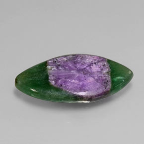 Rubí en fucsita bicolor natural de 14,59 ct, marquesa, translúcido