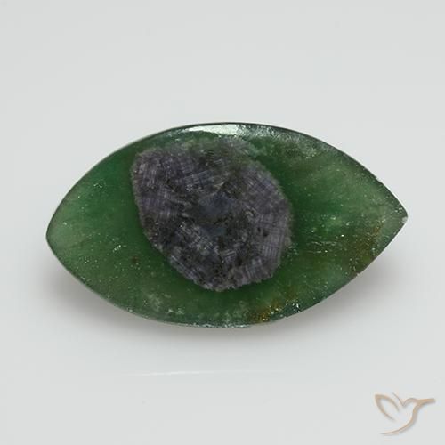 Rubí en fucsita Multicolor natural de 7.95 ct, Marquesa, Translúcido