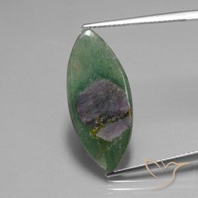 6.72ct Natural Multicolor Rubí en fucsita, Marquesa, Translúcido