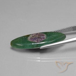 Rubí en fucsita Multicolor natural de 10.40 ct, Marquesa, Translúcido