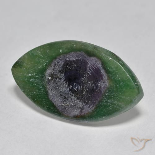 Rubí en fucsita Multicolor natural de 8.48 ct, Marquesa, Translúcido