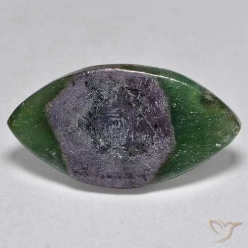 7.88ct Natural Multicolor Rubí en fucsita, Marquesa, Translúcido