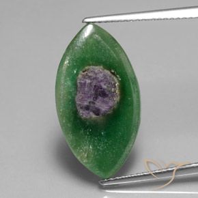 7.08ct Natural Multicolor Rubí en fucsita, Marquesa, Translúcido