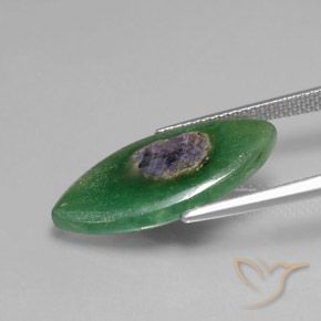 Rubí en fucsita Multicolor natural de 7.08 ct, Marquesa, Translúcido