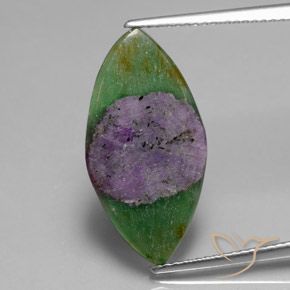 5.03ct Natural Multicolor Rubí en fucsita, Marquesa, Translúcido