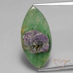5.75ct Natural Multicolor Rubí en fucsita, Marquesa, Translúcido