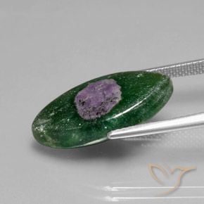 Rubí en fucsita Multicolor natural de 10.32 ct, Marquesa, Translúcido