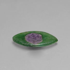 Rubí en fucsita Bicolor natural de 4.10 ct, Marquesa, Transparente