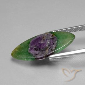 Rubí en fucsita Multicolor natural de 5.06 ct, Marquesa, Translúcido