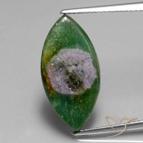 6.51ct Natural Multicolor Rubí en fucsita, Marquesa, Translúcido