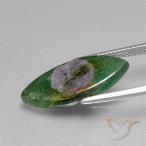 Rubí en fucsita Multicolor natural de 6.51 ct, Marquesa, Translúcido