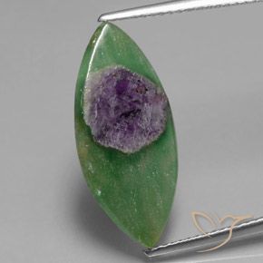 4.33ct Natural Multicolor Rubí en fucsita, Marquesa, Translúcido