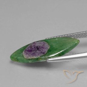Rubí en fucsita Multicolor natural de 4.33 ct, Marquesa, Translúcido