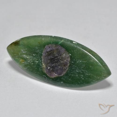 Rubí en fucsita Multicolor natural de 5.84 ct, Marquesa, Translúcido
