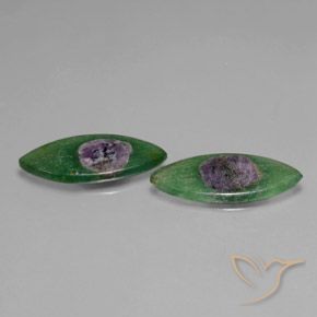Gemas de Rubí en fucsita Multicolor natural de 8.67 ct, Marquesa, Translúcido
