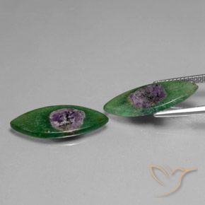 Gemas de Rubí en fucsita Multicolor natural de 8.67 ct, Marquesa, Translúcido