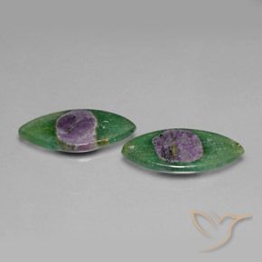 Gemas de Rubí en fucsita Multicolor natural de 8.70 ct, Marquesa, Translúcido