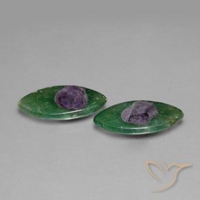 Gemas de Rubí en fucsita Multicolor natural de 9.77 ct, Marquesa, Translúcido