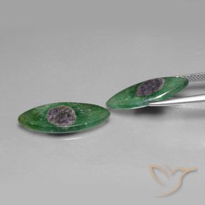 Gemas de Rubí en fucsita Multicolor natural de 10.05 ct, Marquesa, Translúcido