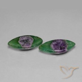 Gemas de Rubí en fucsita Multicolor natural de 10.19 ct, Marquesa, Translúcido