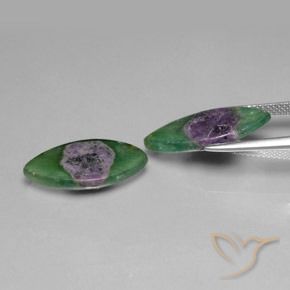 Gemas de Rubí en fucsita Multicolor natural de 10.19 ct, Marquesa, Translúcido