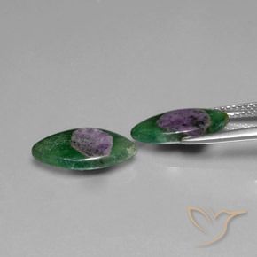 Gemas de Rubí en fucsita Multicolor natural de 5.76 ct, Marquesa, Translúcido