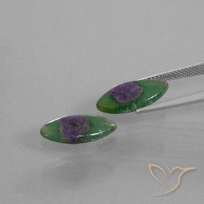 Gemas de Rubí en fucsita Multicolor natural de 6.45 ct, Marquesa, Translúcido