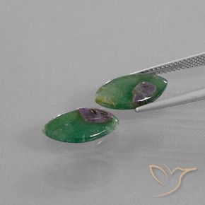 Gemas de Rubí en fucsita Multicolor natural de 4.74 ct, Marquesa, Translúcido