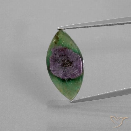 5.78ct Natural Multicolor Rubí en fucsita, Marquesa, Translúcido