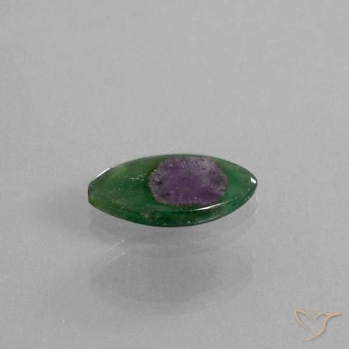 Rubí en fucsita Multicolor natural de 5.03 ct, Marquesa, Translúcido