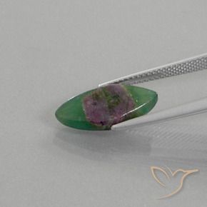 Rubí en fucsita Multicolor natural de 4.16 ct, Marquesa, Translúcido