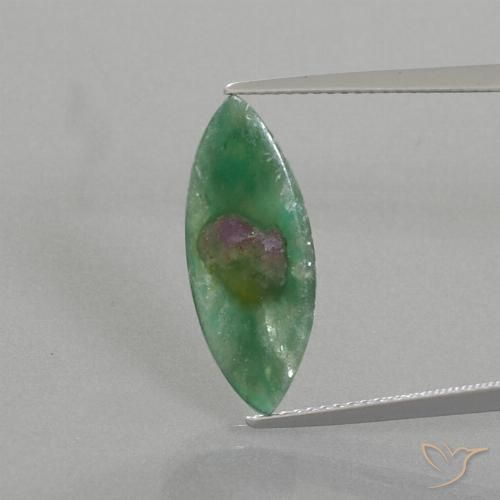 3.31ct Natural Multicolor Rubí en fucsita, Marquesa, Translúcido