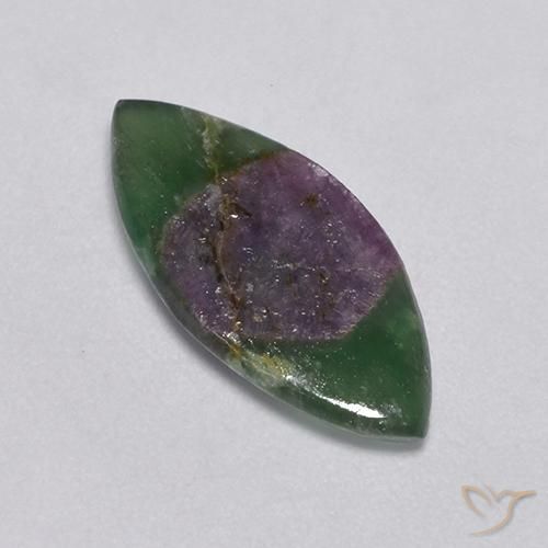 Rubí en fucsita Multicolor natural de 4.54 ct, Marquesa, Translúcido