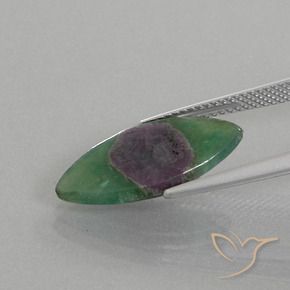 Rubí en fucsita Multicolor natural de 4.95 ct, Marquesa, Translúcido